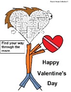Valentine's Day Mazes For School